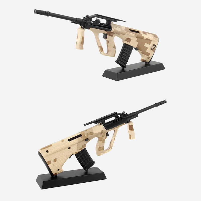 

1/6 1:6 Scale Weapon Model Camouflage AUG Rifle for 12 Inches Soldier Toys For Boys Gifts Military Assembly Action Figure Use