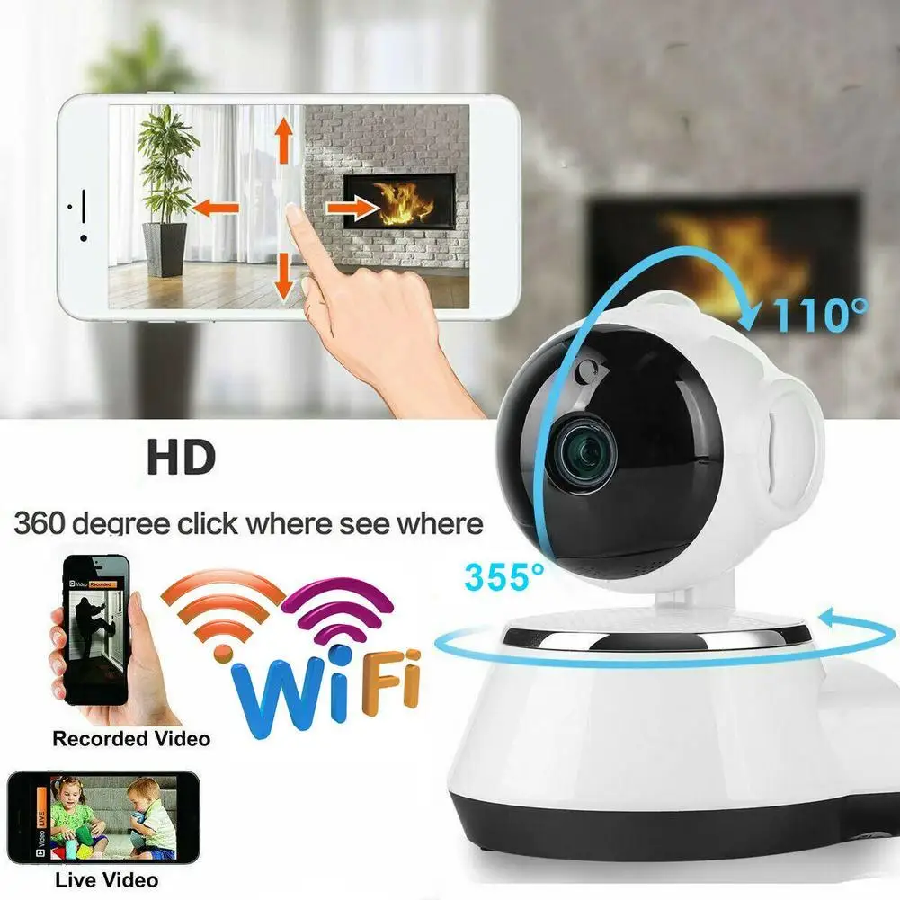 

Home Security IP Camera Baby Monitor Wireless Smart WiFi Camera WI-FI Audio Record Surveillance HD Mini CCTV Camera iCSee 720P