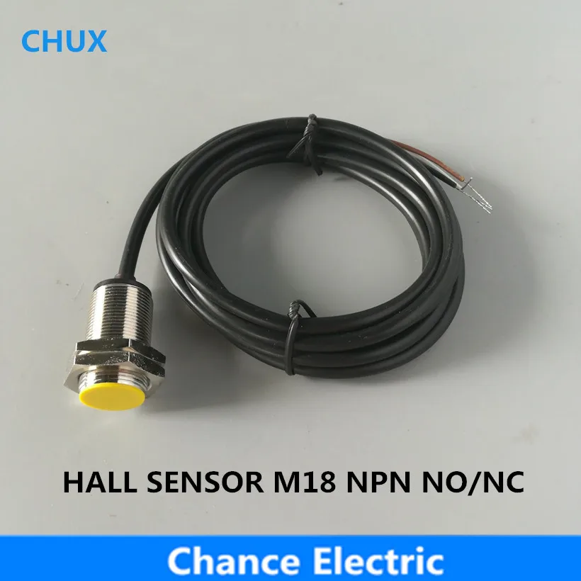 

CHUX Permanent Magnet Switch Npn M18 No/nc Proximity Switch Normally Open With Magnet Distance 10mm Hall Sensor