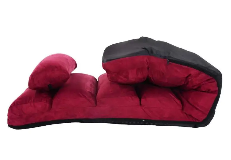 Folding Lazy Sofa Floor Chair Couch Beds Gaming Lounge Chair Adjustable With Pillow Home Linving Ro