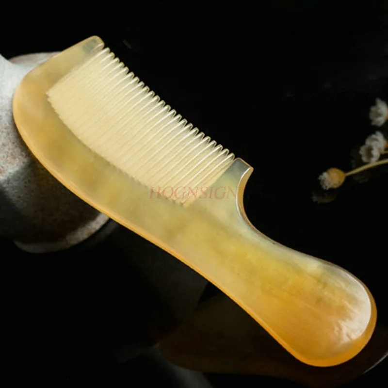 

Natural Horn Comb Anti Static Electrostatic Massage Buffalo Sheep Combs For Elder Gift Hairdressing Supplies Massager Hot Sale