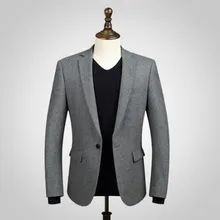 Black men suits jacket wool blended formal business suits jacket custom made wedding prom dress suits jacket