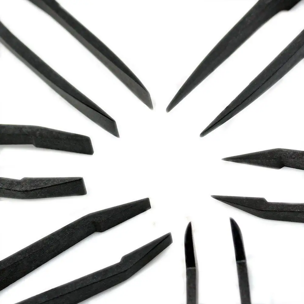 6 шт./компл. Набор прецизионных пинцетов пластиковый антистатический Портативный