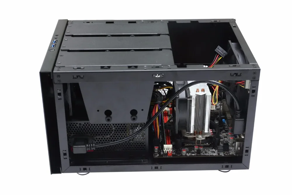 E-G3 Mini ITX Server Tower 6xCOM Port Embedded SGCC Computer Case Chassis NIGH
