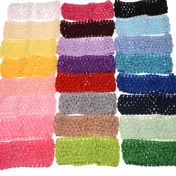 

120PCS Hair Band Elastic Hairband Knit Headband Fashion Band for Hair Accessories Flower Headwear