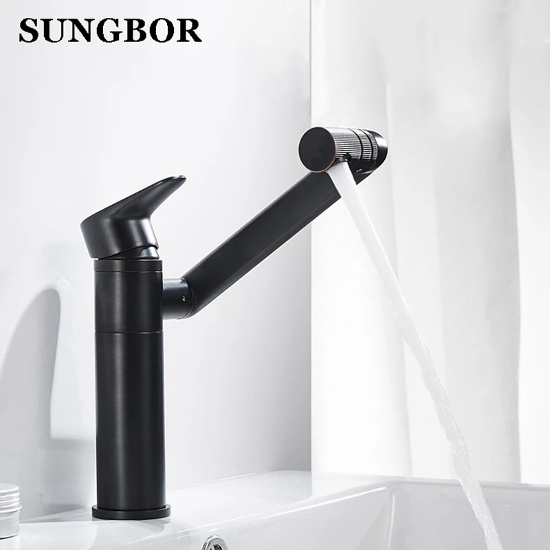 

360 Degree Rotating Copper Basin Tap Mixer Basin Faucet Bathroom Tap Water Mixer Tap Sink Faucet For Bathroom Tap Hot and Cold