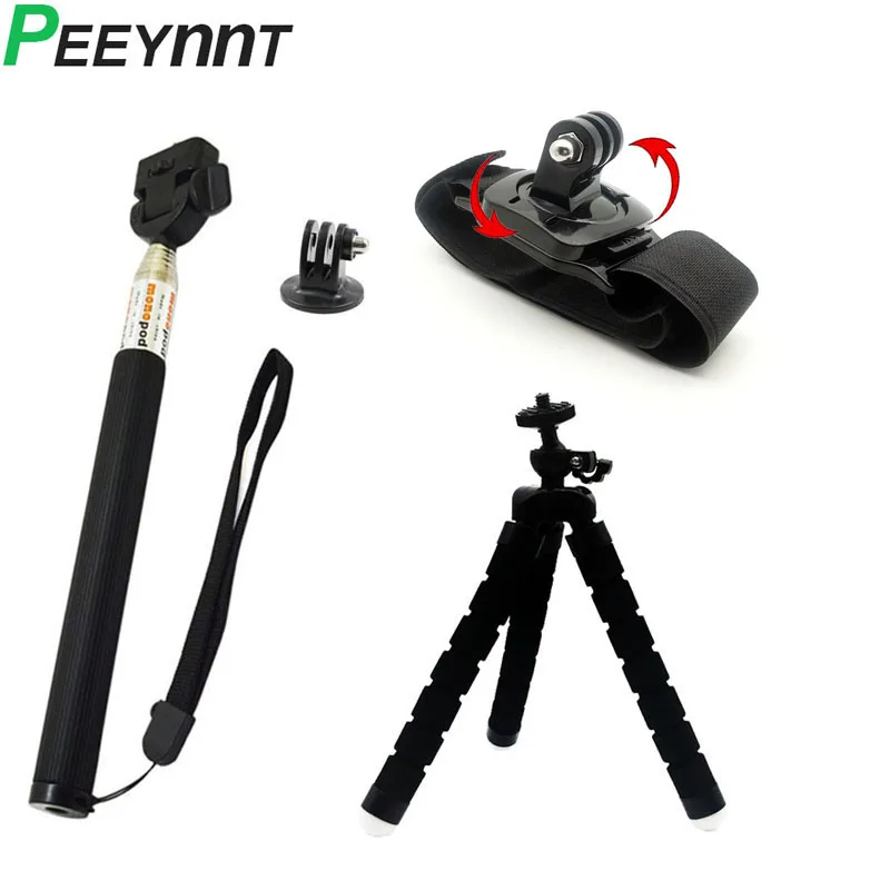 Accessories Set for Gopro hero 7 Selfie Stick Tripod Mount for Go pro 5