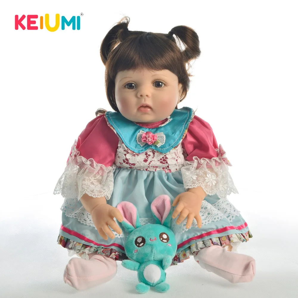 

KEIUMI Fantasy Full Silicone Reborn Dolls Baby 23 inch 57cm Reborn Baby Doll Boneca Lifelike Princess Toys For Toddler Surprise