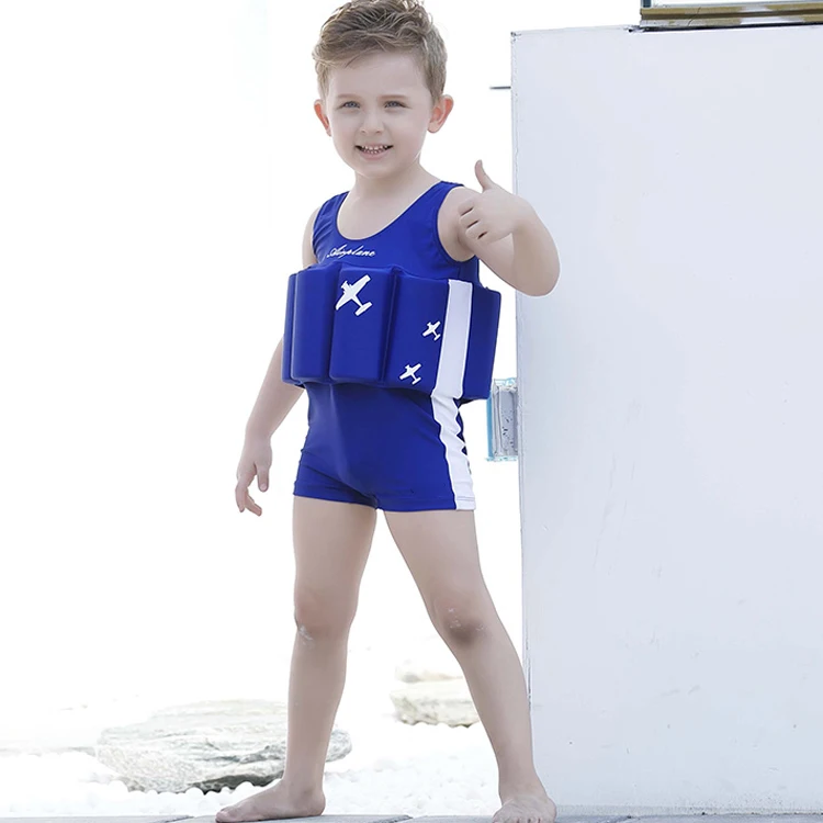 

Newly Floatation Swimsuits Buoyancy Bathing Suit Cute for Children Baby Girls Swimming BFE88