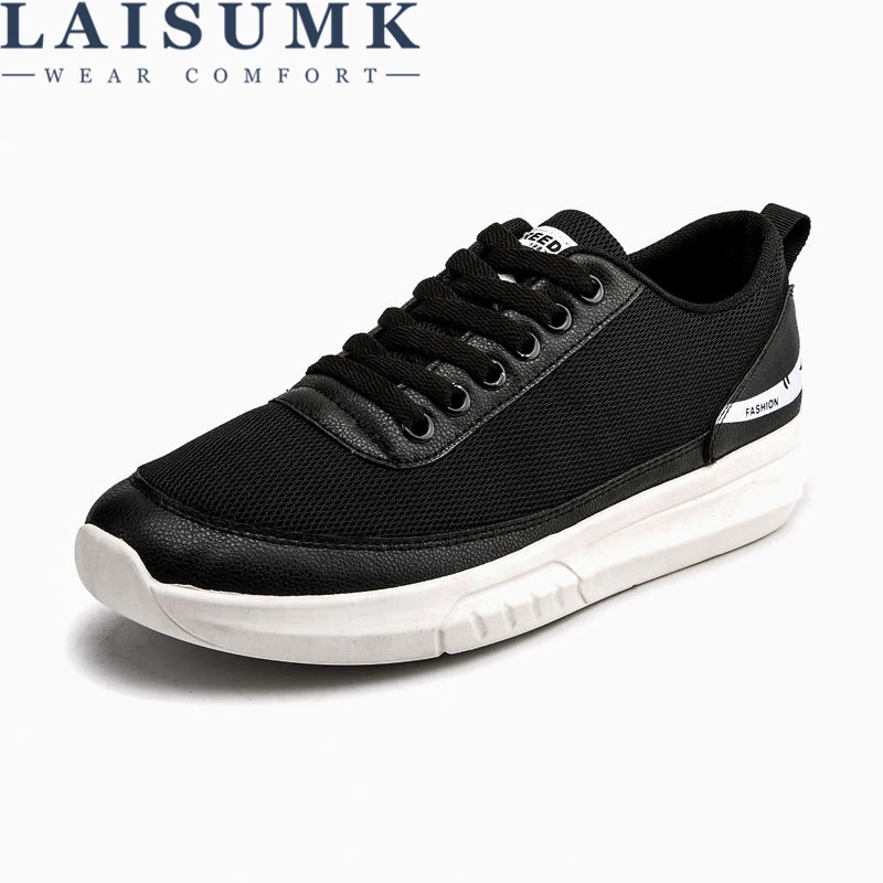 

LAISUMK New Breathable Men Sneakers Shoes For Man Adult High Quality Lightweight Comfortable Non-slip Soft Mesh Men's Shoes