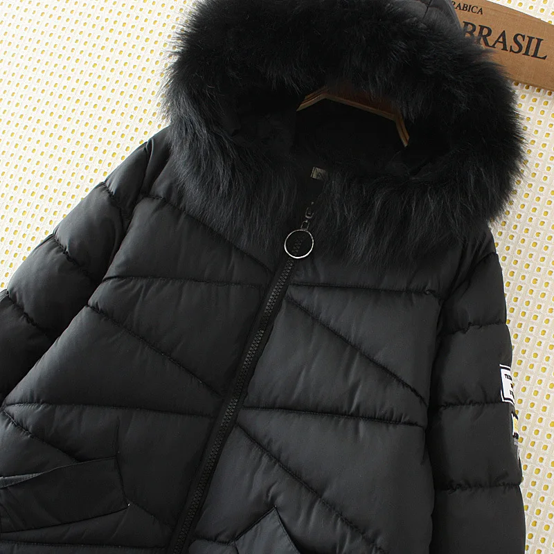 Women Winter Long Padded Jacket Plus Size 4XL Loose Hooded Parka Fur Collar Zipper Thick Warm Winter Coats Women 2018 AS025 (10)