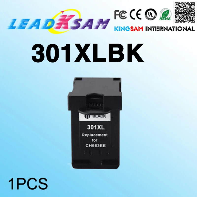 1 Картридж с черными чернилами совместимый hp301 301xl для 301 Deskjet 1000 1050 2000 2050 2510 3000 3050 3052