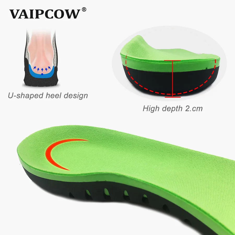 VAIPCOW High Quality EVA Orthotic Insole For Flat Feet Arch Support Orthopedic Shoes Sole Insoles For Men And Women Shoe Pads VAIPCOW High Quality EVA Orthotic Insole For Flat Feet Arch Support Orthopedic Shoes Sole Insoles For Men And Women Shoe Pads