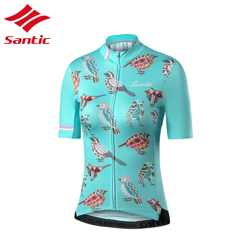 

Santic Jersey Women Cycling Jersey Summer Breathable Cycling Clothing Motocross Jersey Downhill Jersey Tops Maillot Ciclismo