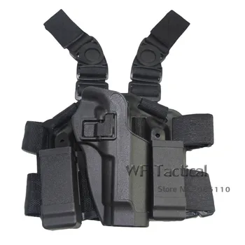 

Tactical CQC Right Hand Quick Draw Drop Leg Thigh Pistol Holster w/T Magazine Pouch for Beretta 92 96 M9 M92