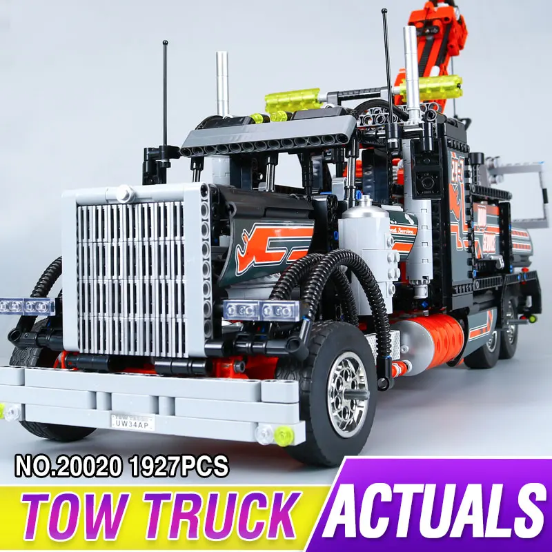 

Lepin 20020 Technic Mechanical Ultimate Series The American Style Heavy Container Trucks Set 8285 Building Blcoks Bricks Toys