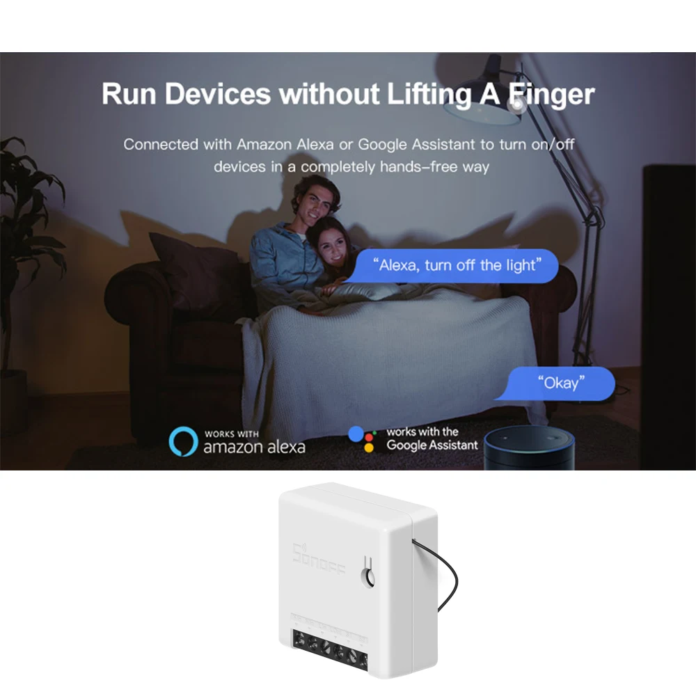 SONOFF мини смарт переключатель WiFi Двусторонняя поддержка DIY модификация умный дом