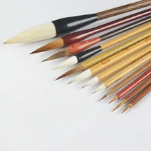 Кисточка для китайской каллиграфии Ручка Кисть для китайской живописи набор пейзаж пион Акварельная живопись Claborate-style кисть для рисования ручка