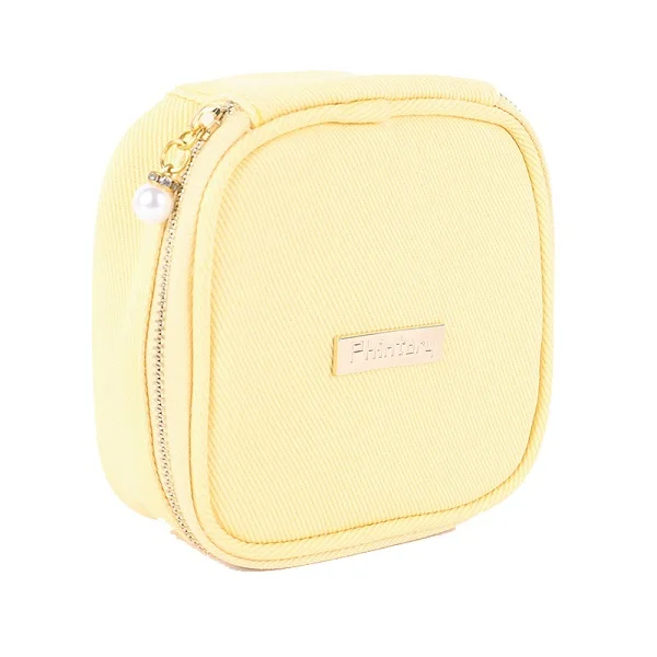 Маленькая милая косметичка, освежающие дорожные сумки, гигиенические полотенца, квадратная косметичка, портативные хлопковые косметички - Цвет: Yellow