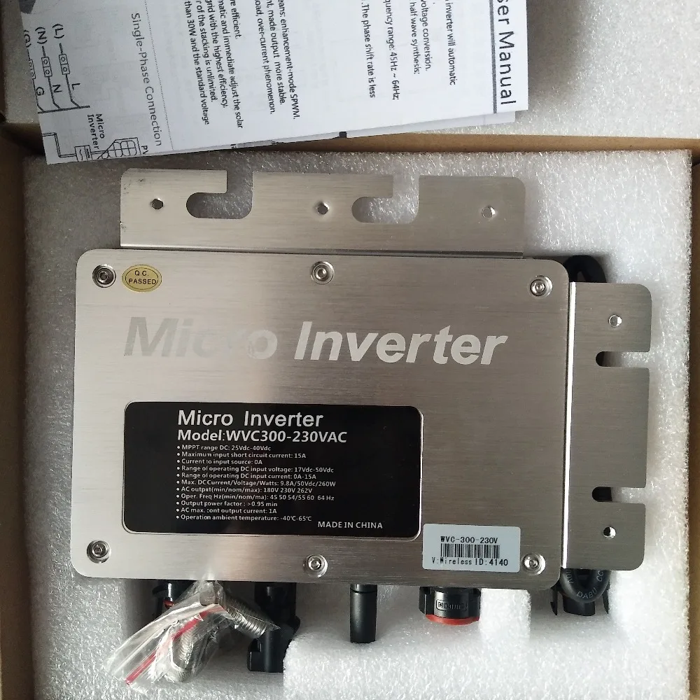 WVC300 AC220V/230В/110В 300 Вт MPPT солнечная PV Панель чистая Синусоидальная волна микро на