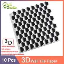 10pcs Wall paper 3D Mosai Marble Brick Self-Adhesive Wall Stickers Waterproof DIY Kitchen Bathroom Home PU Wall Decal Sticker 10pcs Wall paper 3D Mosai Marble Brick Self-Adhesive Wall Stickers Waterproof DIY Kitchen Bathroom Home PU Wall Decal Sticker