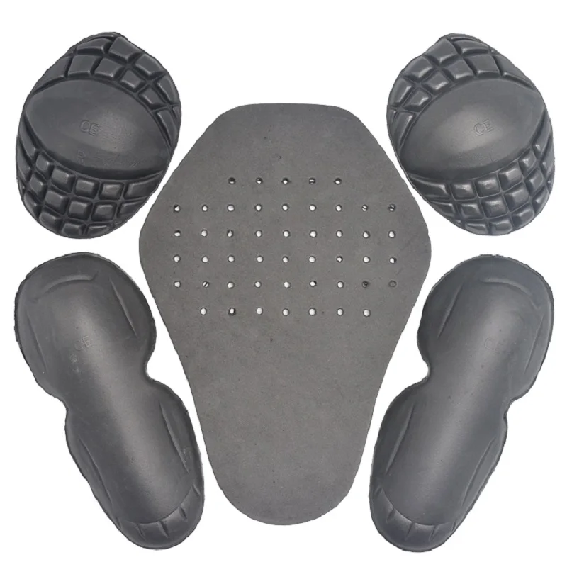 

Five-piece motorcycle racing suit general type detachable built-in soft protector shoulder Elbow/knee-protecting Back