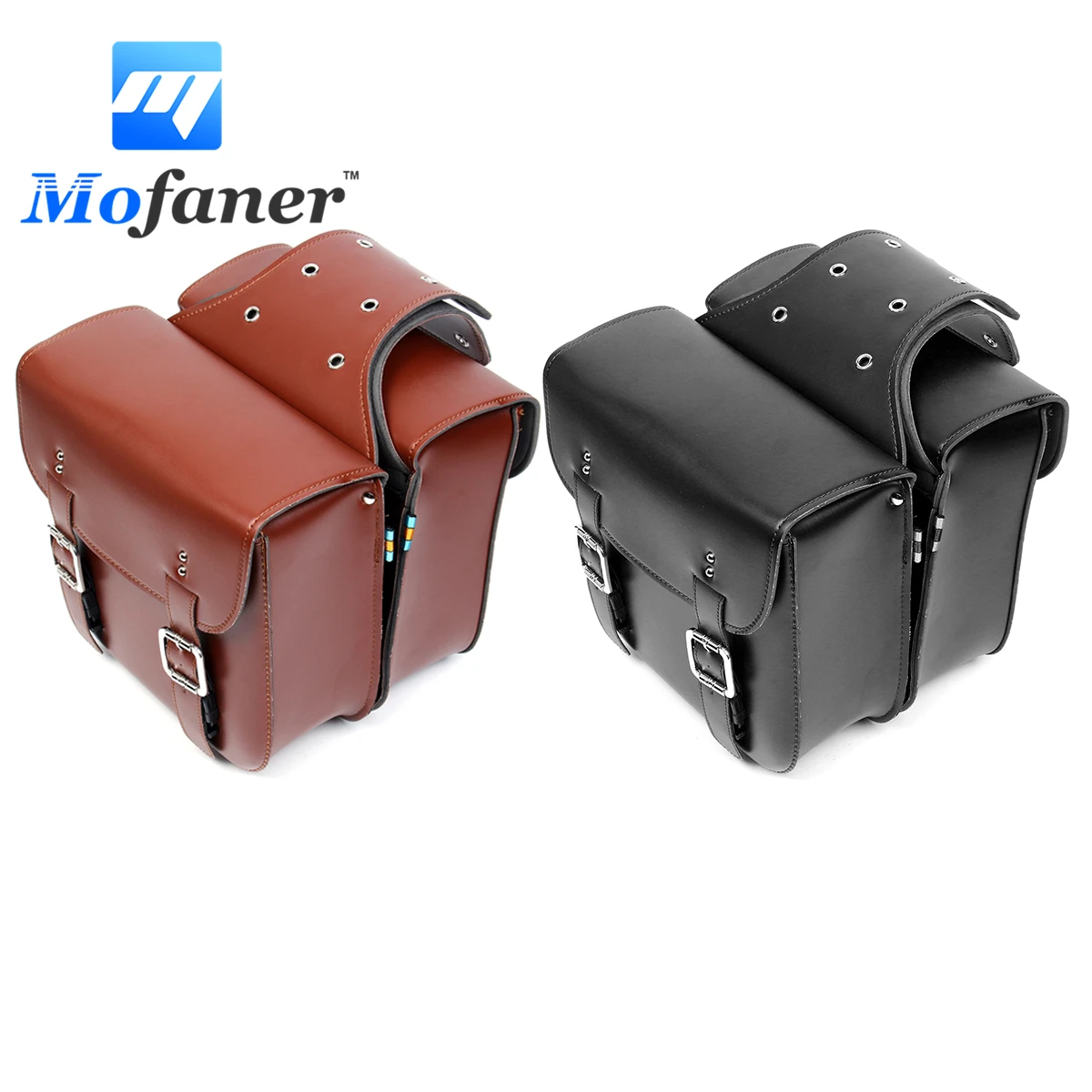 

1Pair Motorcycle Tail Side Saddle Bags Large Capacity Motorbike Side Storage Tool Bags for Harley for Honda