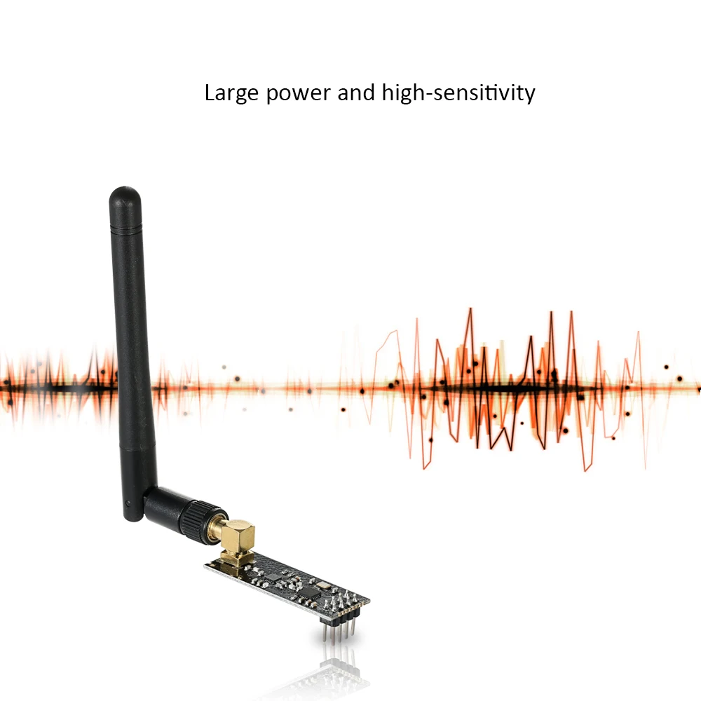 

Large power and high-sensitivity wireless module 1100m NRF24L01+PA+LNA Wireless Transceiver Module