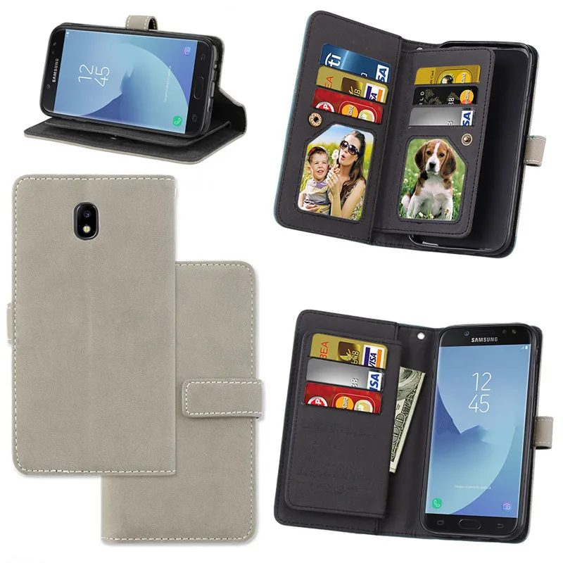 For Samsung Galaxy J7 2017 Case J730 Flip Leather J7 2017 Case Cover Funda Window Calling For Galaxy j7 2017 Cover Luxury5