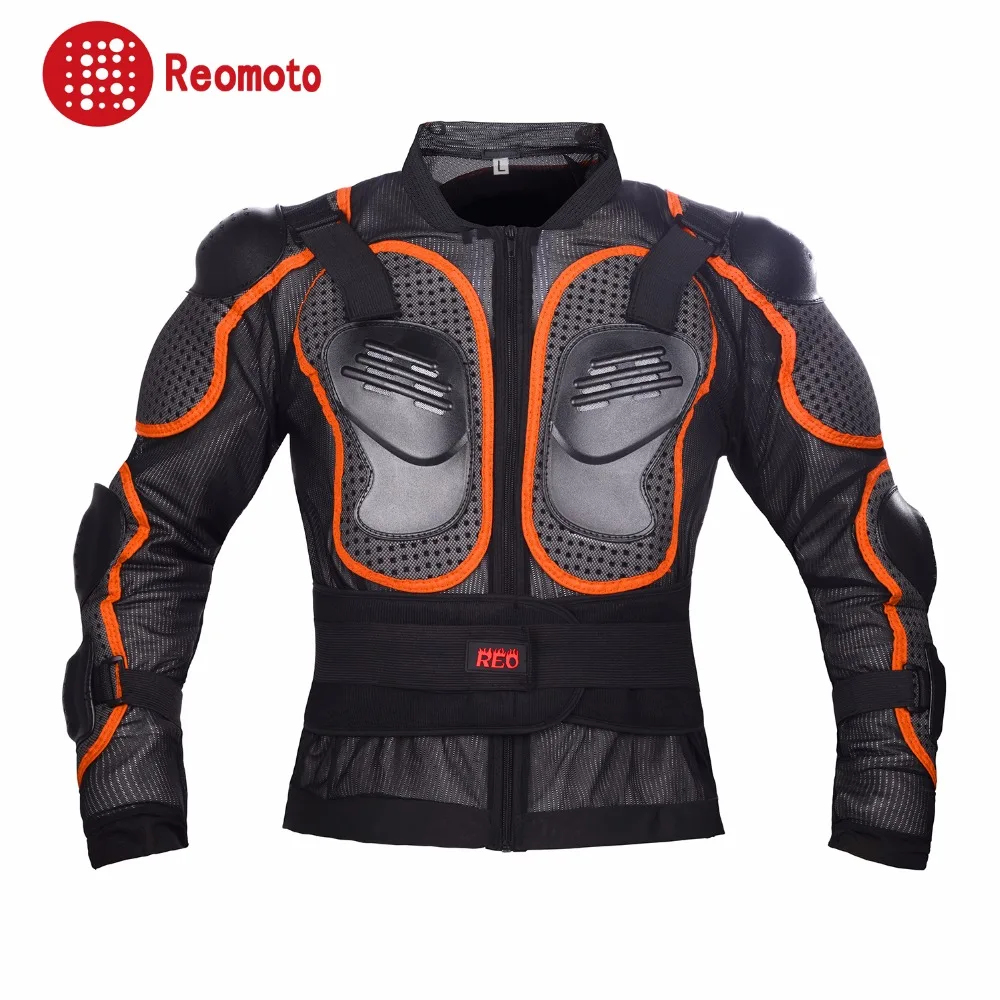 Мотогонок бронежилет мотокросс куртка внедорожных безопасности мотоцикл броня протектор хороший Куртка orange