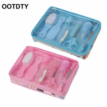 

9pcs/Set Newborn Baby Kids Nail Hair Health Care Thermometer Grooming Brush Kit