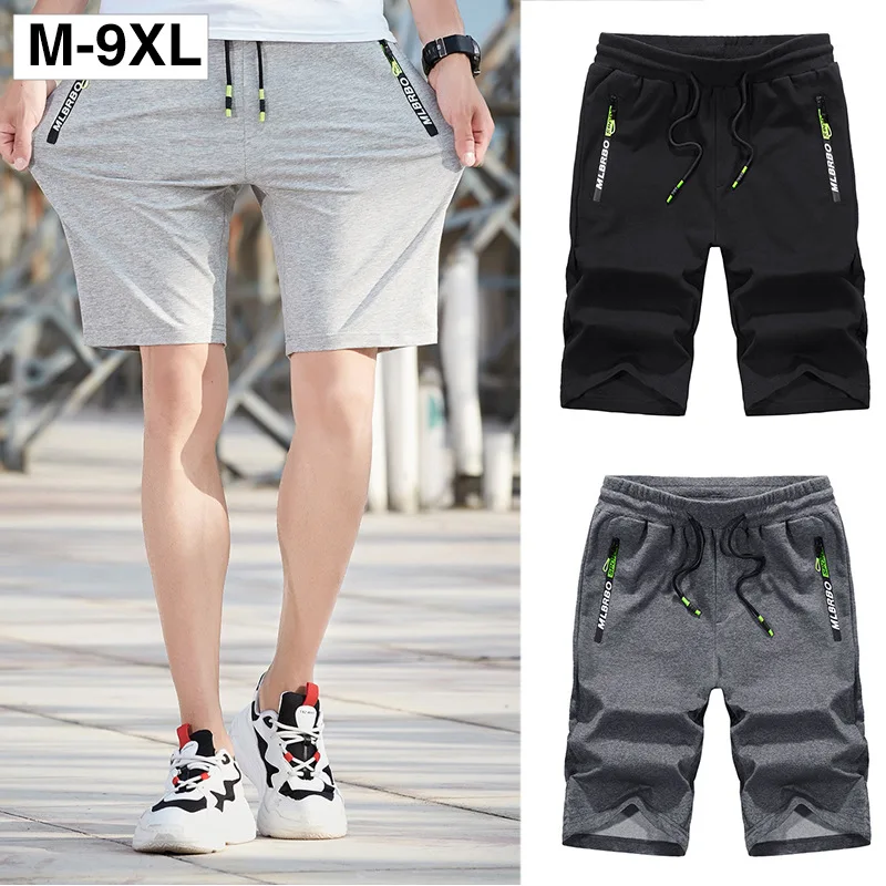 M-9XL летние хлопковые шорты Для мужчин модные фирменные дышащие мужские Высокое
