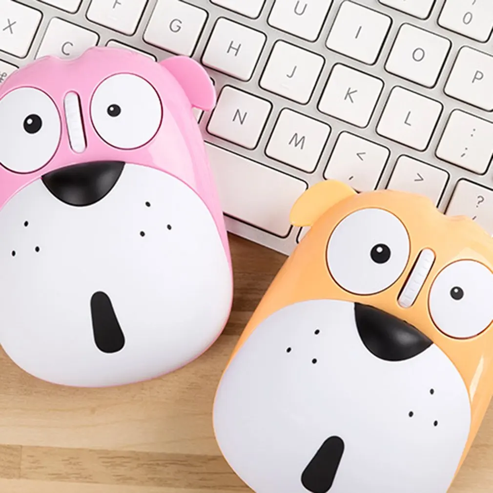 

Silent Rechargeable Wireless Mouse Cartoon Cute Mouse Wireless Optical Mouse Charging Mouse Office Home Computer Accessories