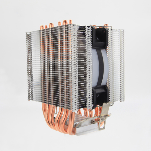 6 Heat Pipes CPU Cooler for Intel 115X 1366 9cm RGB Fan Dual-tower CPU Fan Cooling