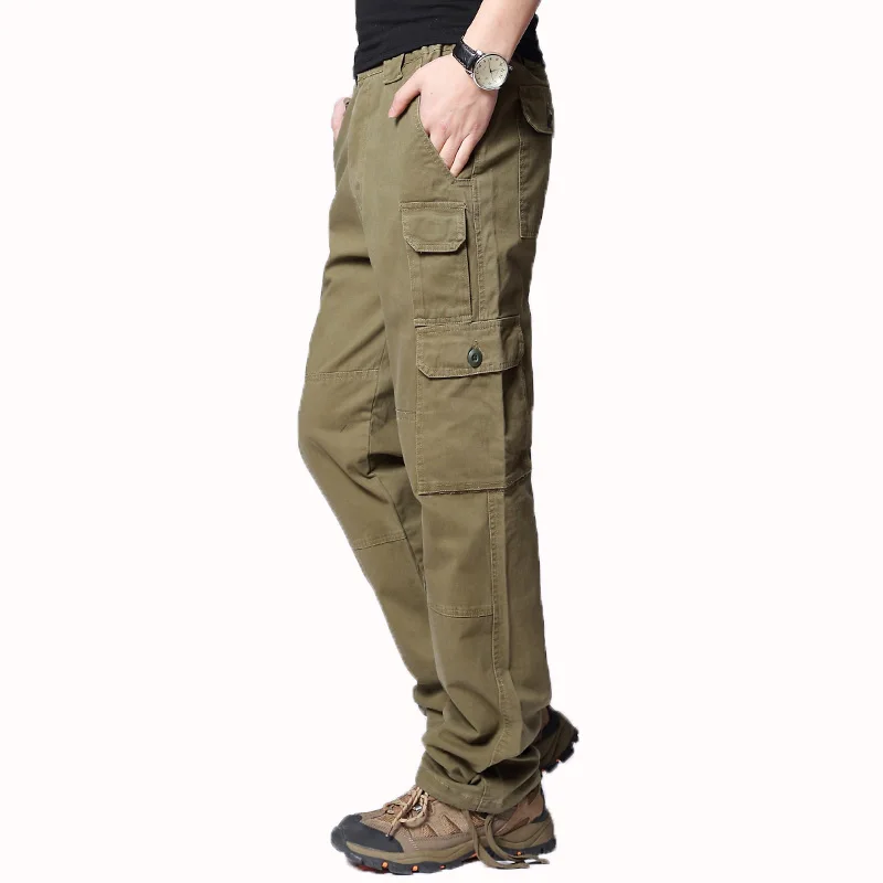 Autumn Spring Man Casual Cargo Pant Male Comfort Trousers