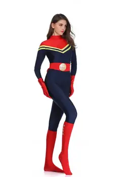 

Sexy Lingerie Ladies Captain surprise Costume Fancy Dress Avengers Cosplay Outfit Catsuit SM1907