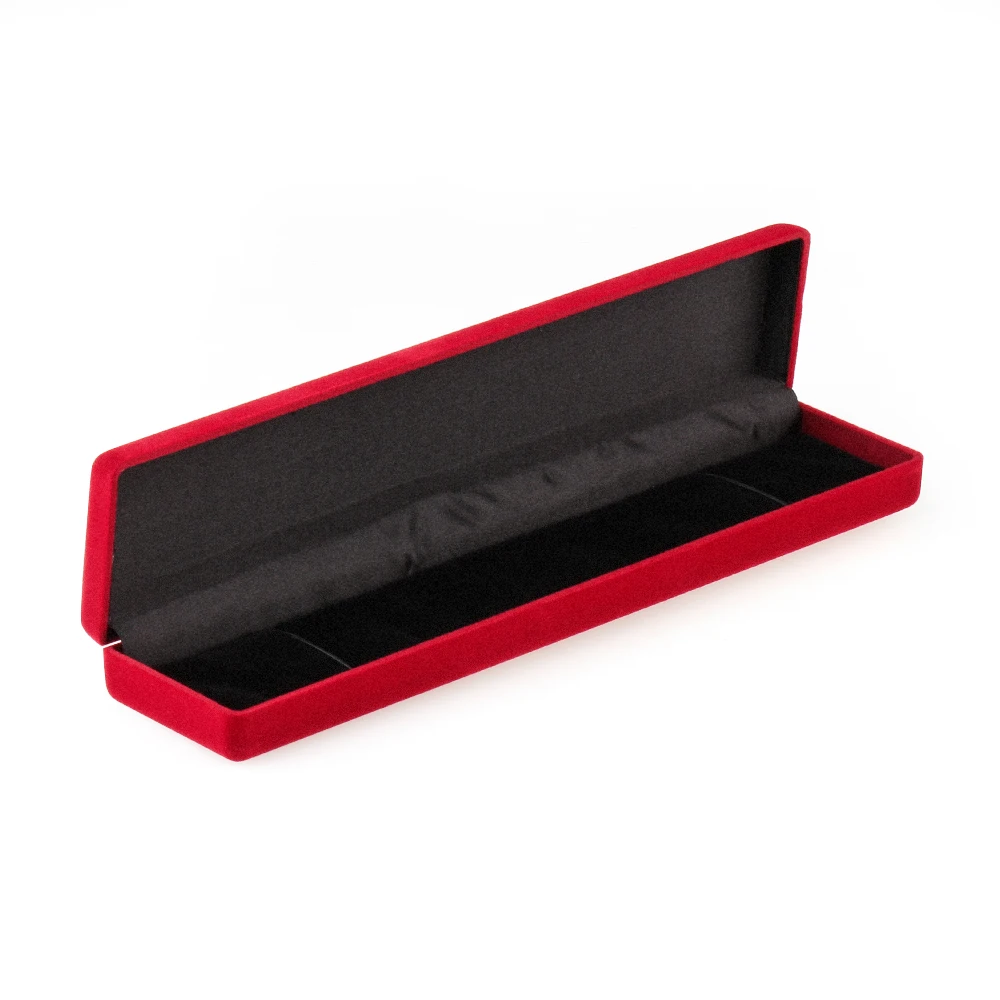

Hot Women Luxury Red Velvet Valentine Gift Presentation Jewelry Necklace Bracelet Case BoxJewelry Packaging & Display