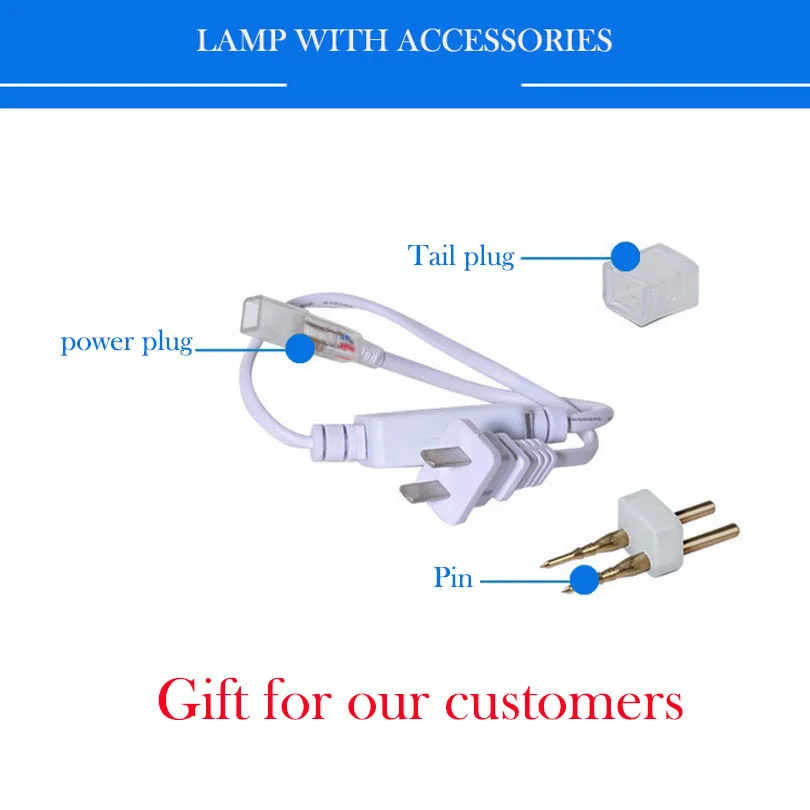 Светодиодная лента водонепроницаемая smd 5050 3014 5730 2835 ip65 5 м 10 20 220 В|waterproof smd|smd 5050220v led