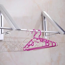 Новая настенная двойная алюминиевая ремка для телефона вешалка для сушки одежды складная Прачечная стойка с промоакции цена