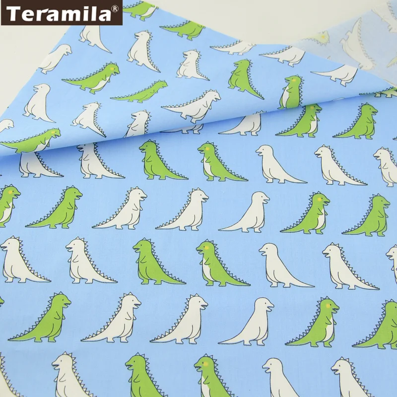 Teramila мультфильм Динозавр дизайн 100% хлопок Ткань DIY Лоскутная Подушка Детская