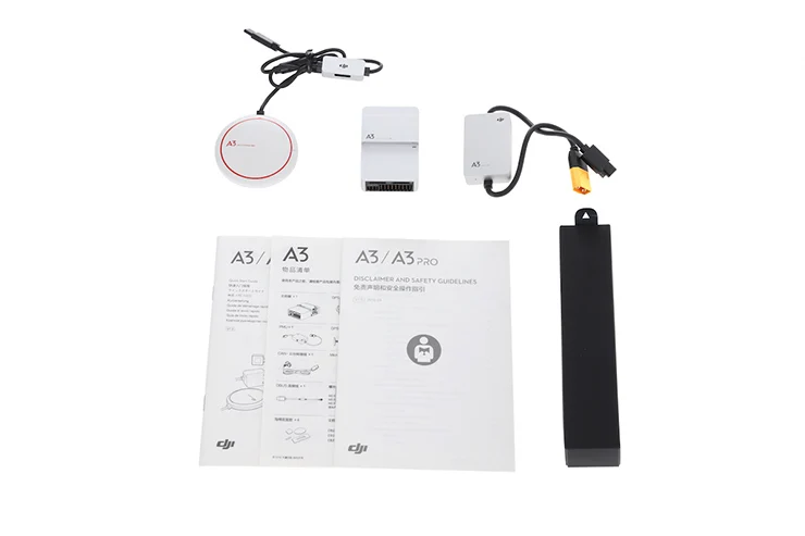 DJI A3 Flight Controller and GPS-Compass Pro and LED Module and PMU for Multicopter