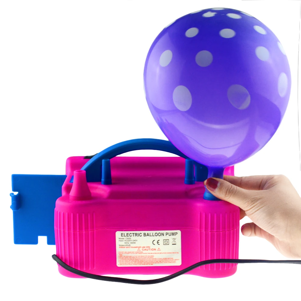 

1pc Portable Double Hole Electric 110/220V Inflator Electric Balloon Pump Blow Up Balloon Tool Euro/American Standard Plug
