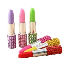 6 x Стиль Шариковая ручка со стразами кристалл губная помада шариковая ручка, канцелярские принадлежности для офиса смешанные цвета SS19