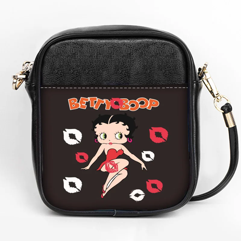 Новая Мода Betty Boop Слинг Сумка на заказ для женщин Слинг сумки на ремне кожа мини девушки Tote вечерние сумки DIY Слинг Сумка - Цвет: 3