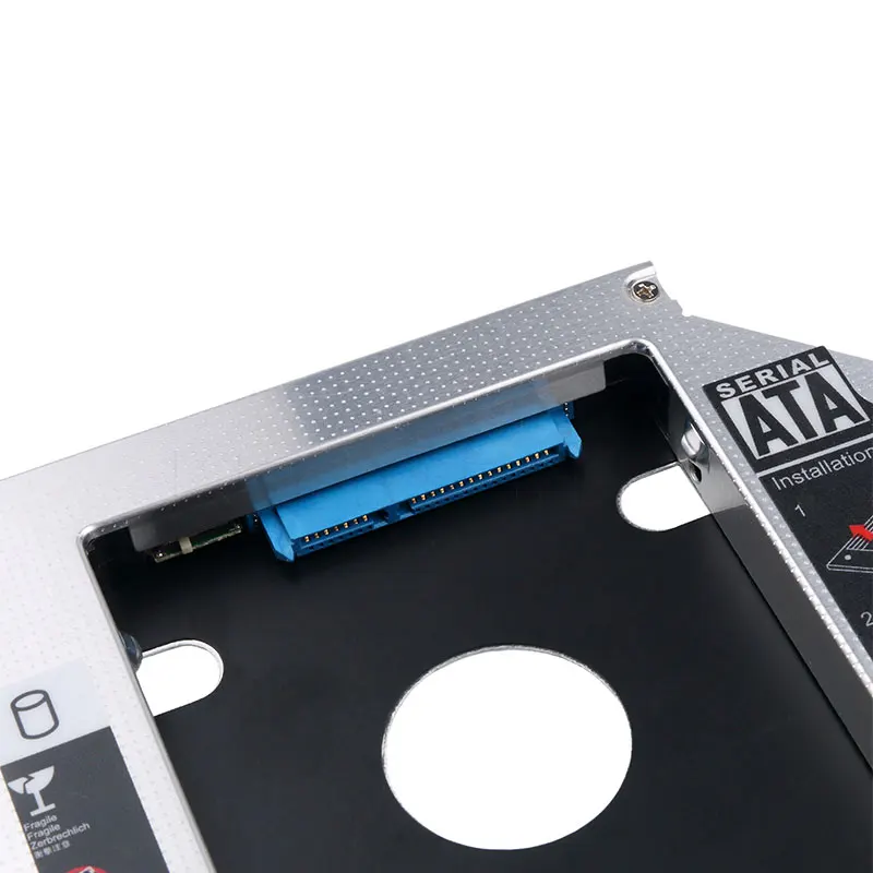 Kebidu SSD HDD HD Жесткий диск Драйвер Caddy Внешний чехол SATA для SATA пластик 2nd для CD DVD DVD-ROM Оптический отсек для ноутбука