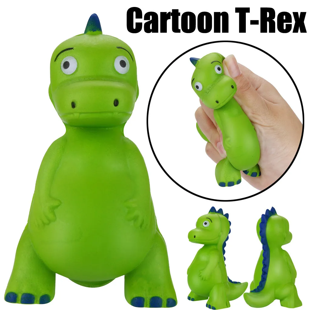 

2019 Squishies Cartoon Dinosaur T-Rex Cream Scented Slow Rising Stress Relief Toys squishy smooshy mushy toys for children 20