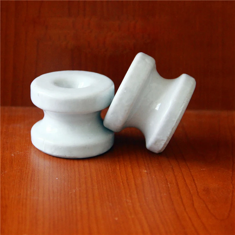 5pcs Low Voltage Line Ceramics Wall Insulator for Wiring Porcelain