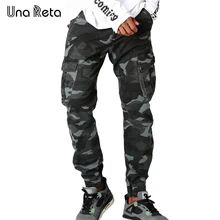 Una Reta новые уличные камуфляжные мужские брюки новые модные повседневные осенние брюки-карандаш уличный стиль хип-хоп мужские брюки для бега