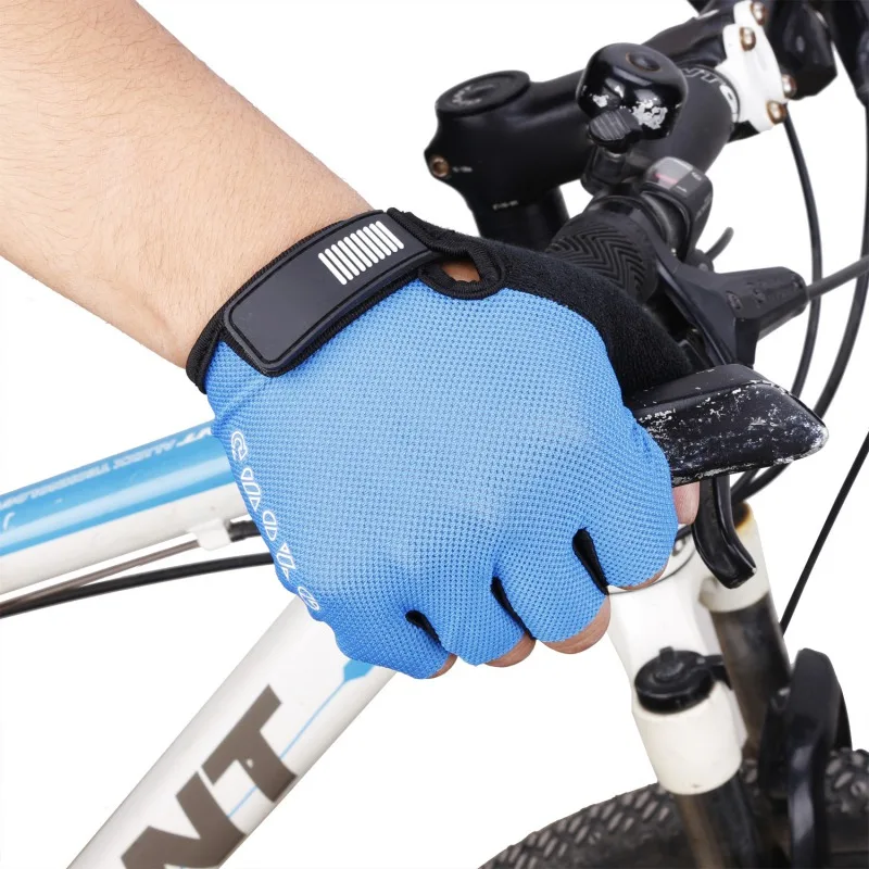 

New 5 Color Unisex Cycling Bike Bicycle Gloves Outdoor Sports Breathable Bike Gloves Half Short Finger Sponge Pad Gloves