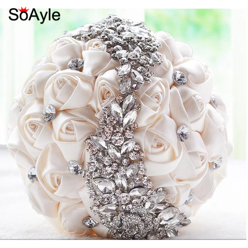 Soayle Crystal Wedding Bouquet Brooch Bouquet Stones Wedding Accessories Bridesmaid Artifical Wedding Flowers Bridal Bouquets Brooch Bouquet Wedding Flowers Bridal Bouquetsbridal Bouquet Aliexpress